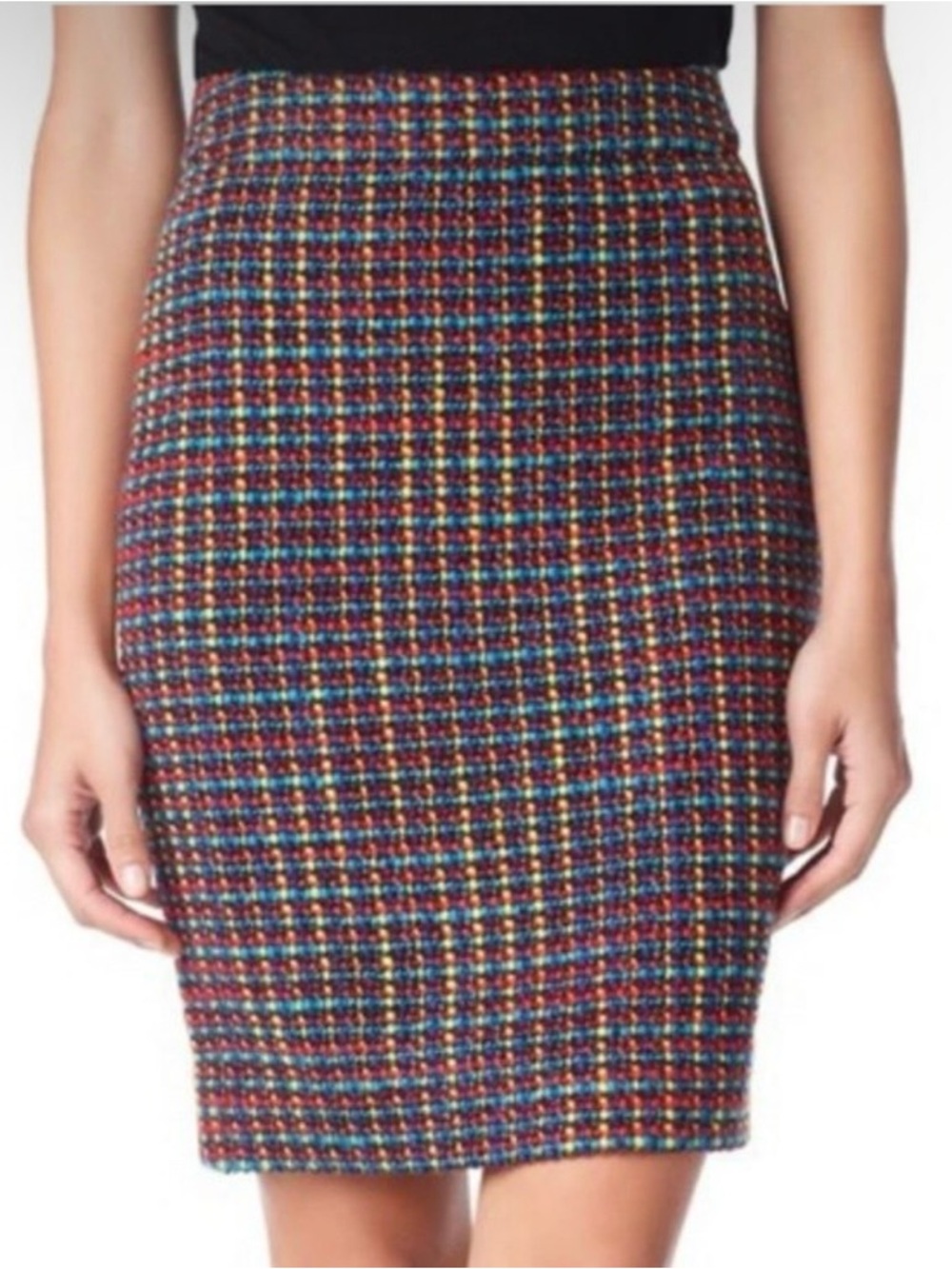 kate spade Rainbow Multicolor Tweed Pencil Judy Skirt - Size: 10
